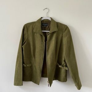 Vintage velvet green jacket